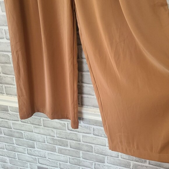 Tronjori High Waist Casual Wide Leg Long Palazzo Pants Flowy Lounge NEW Plus 2X - Picture 7 of 8